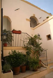 Cortile interno del B&B Antica Dimora